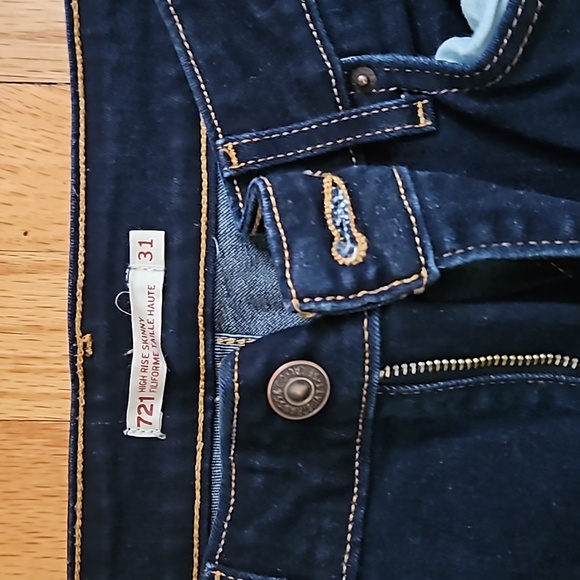 Levi's 721 Dark Skinny Jeans - Picture 2 of 4